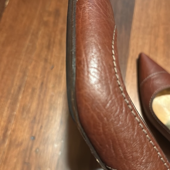 Dolce and Gabbana brown leather sling back - Picture 6 of 6